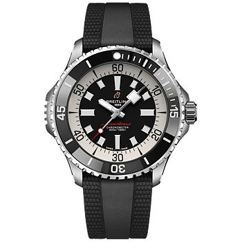 A17378211B1S1 Breitling Superocean Automatic 46 svart gummiband 
