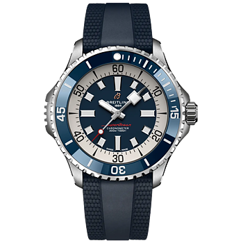 A17378E71C1S1 Breitling Superocean Automatic 46 blå gummiband 