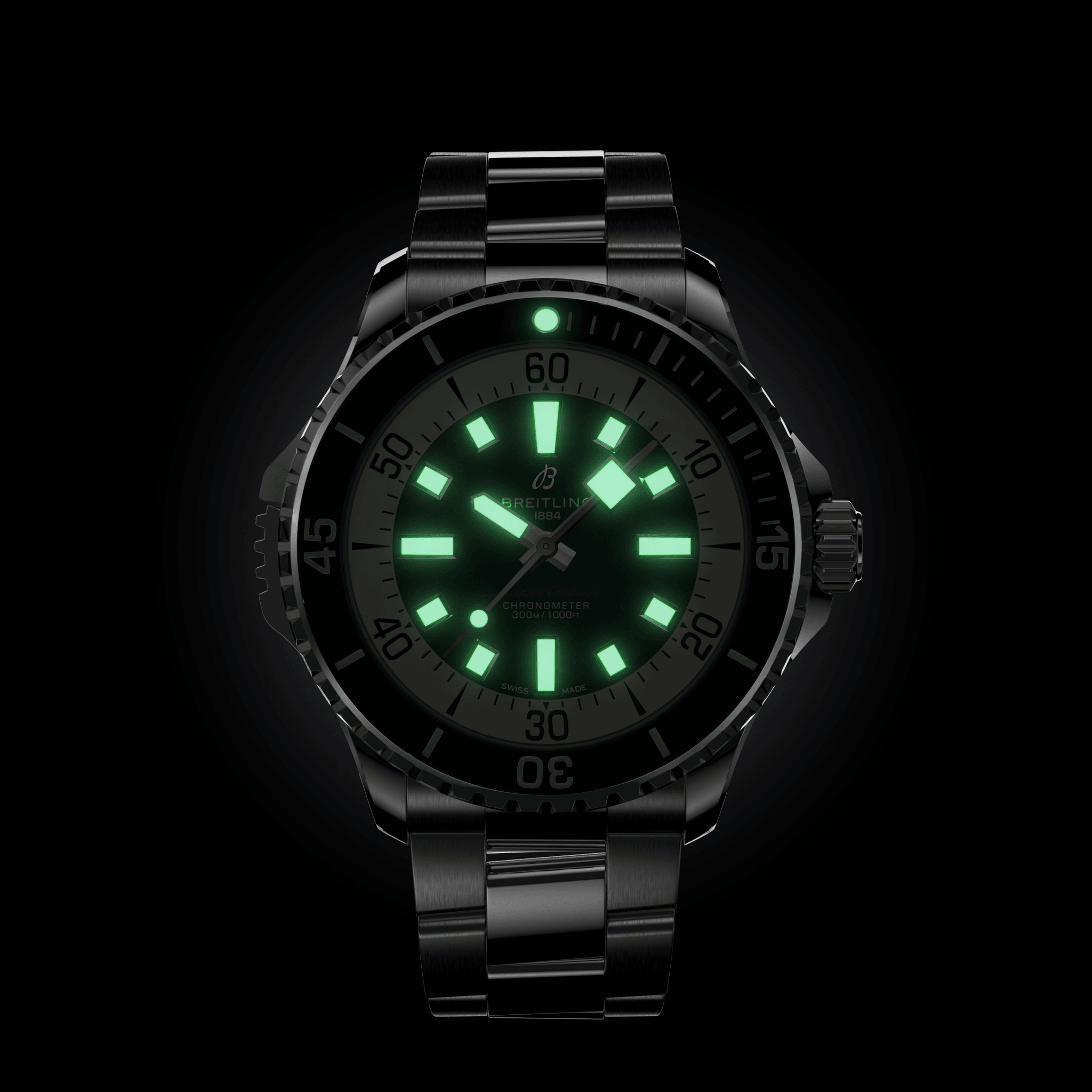 A17378E71C1A1 Breitling Superocean Automatic 46 blå länk