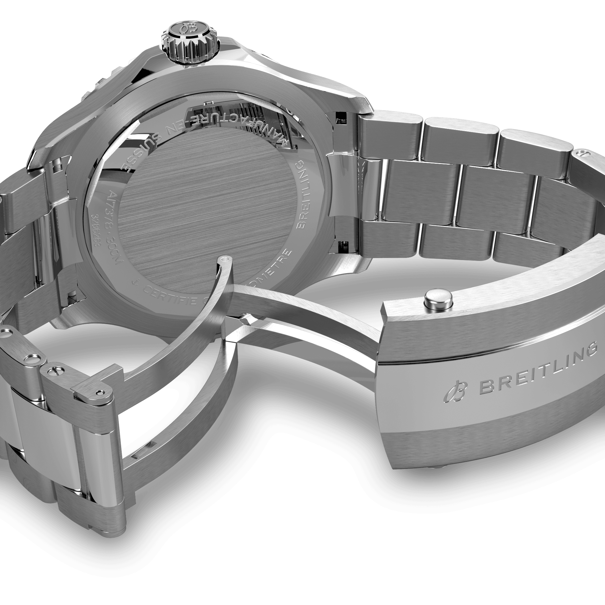 A17378E71C1A1 Breitling Superocean Automatic 46 blå länk