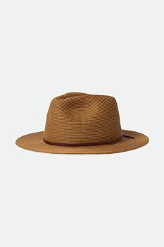 Wesley packable fedora straw