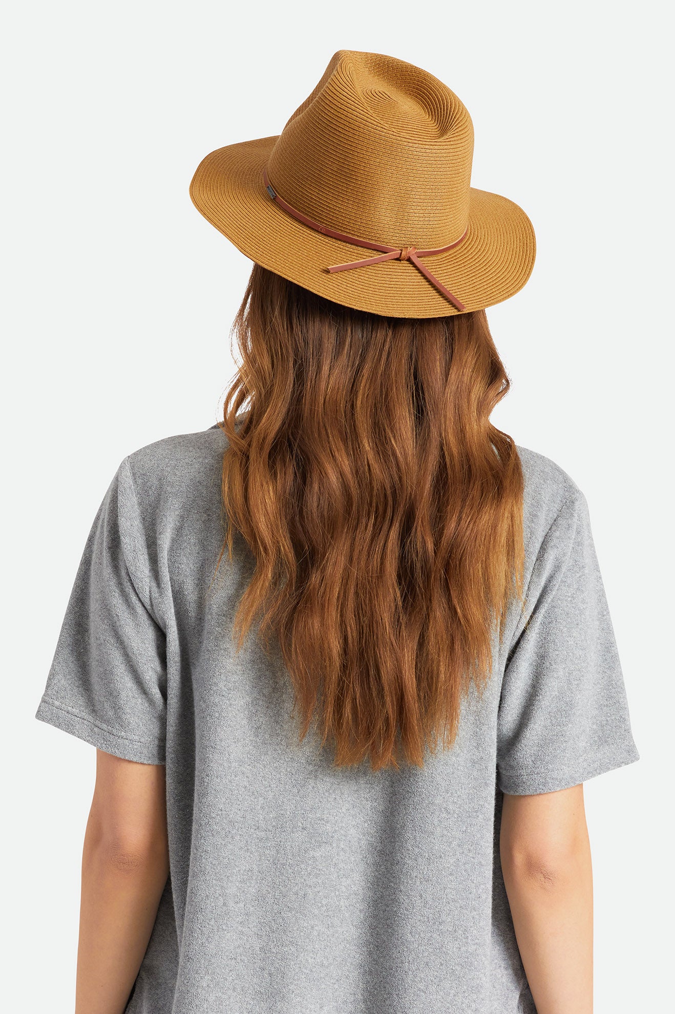 Wesley packable fedora straw - 7