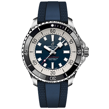 A17376211C1S1 Breitling Superocean Automatic 44 blå gummiband 