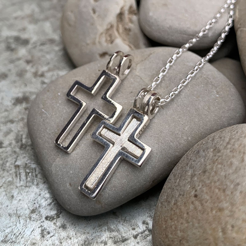 Halssmycke - Uppståndelsekors  Sterling silver  HF25518
