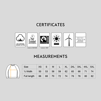 Sweatshirt with white pattern 1- pack