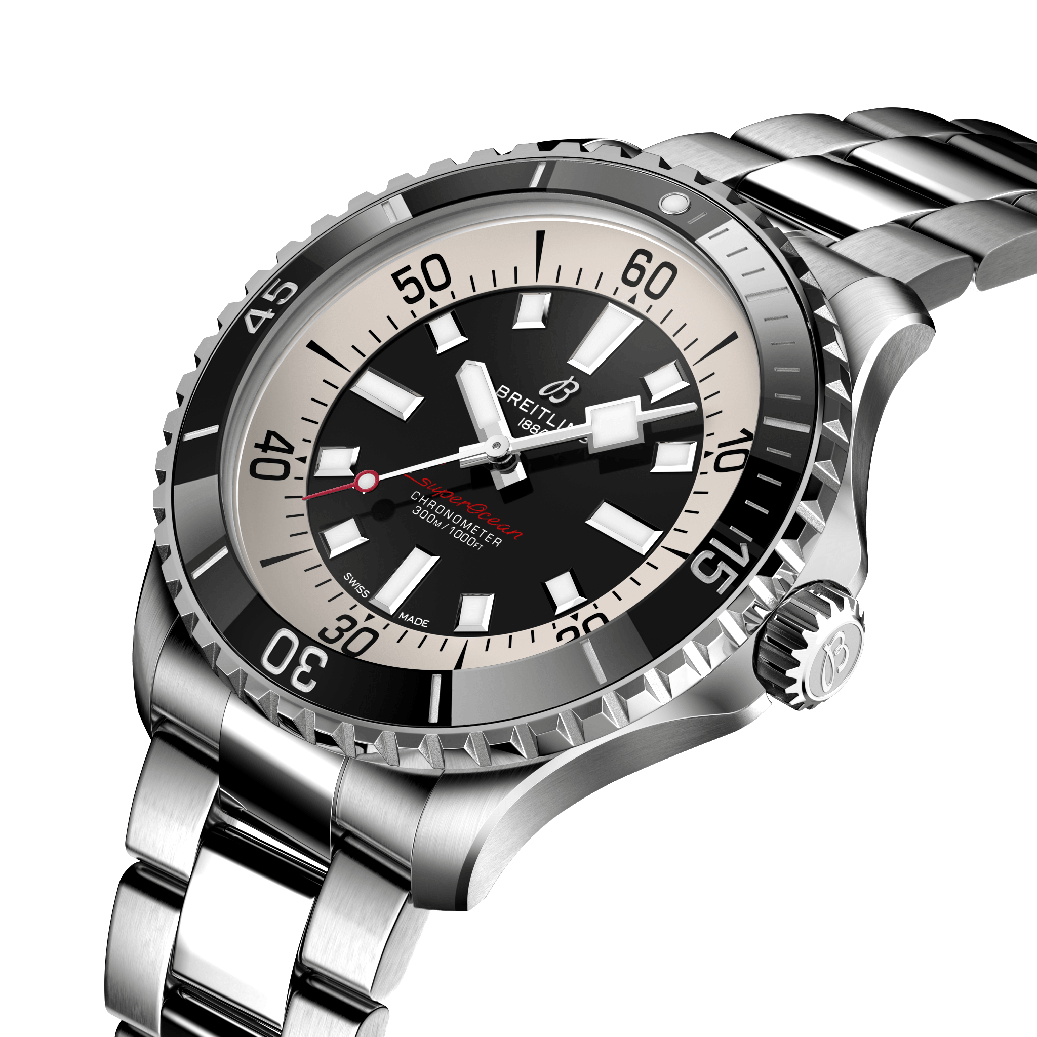 A17376211B1A1 Breitling Superocean Automatic 44 svart länk