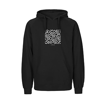 Hoodie with white pattern 1-pack 