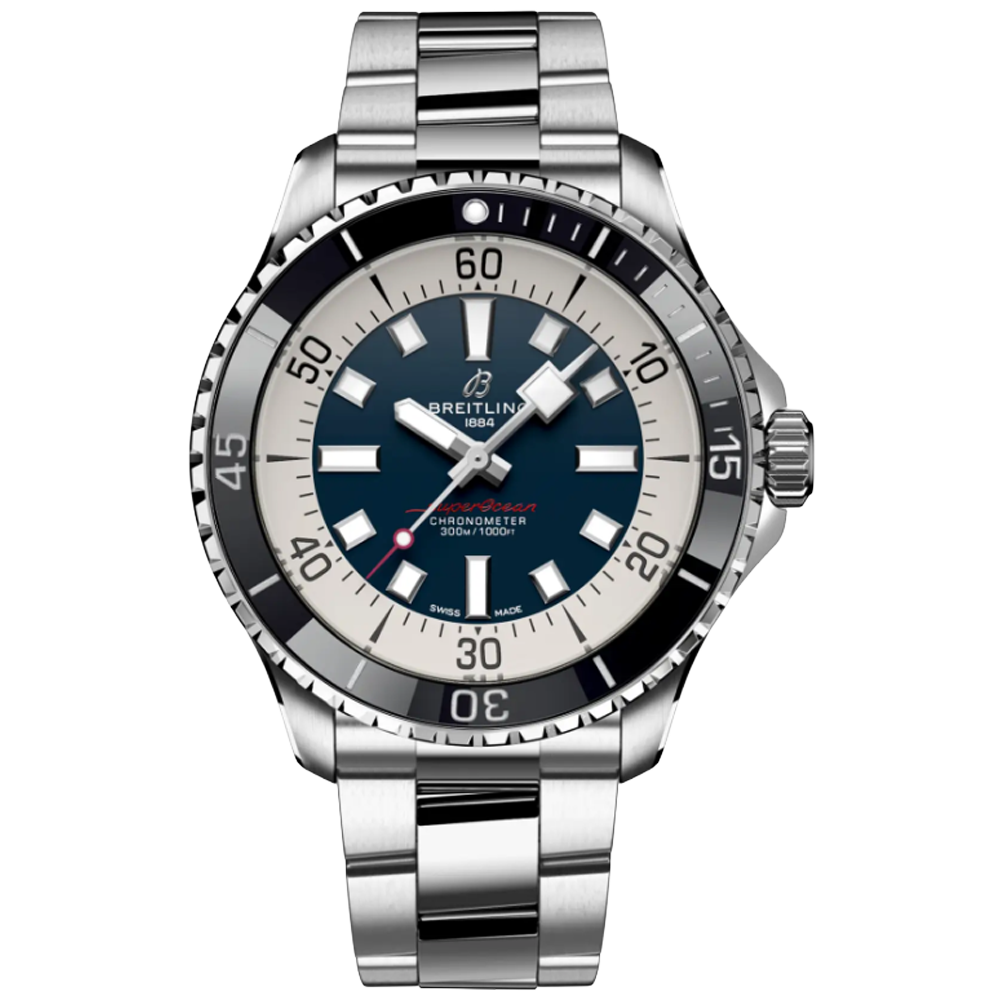 A17376211C1A1 Breitling Superocean Automatic 44 blå länk