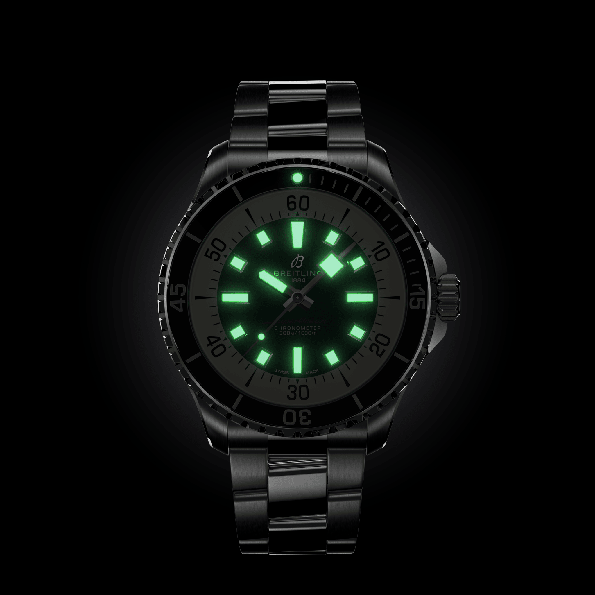 A17376211C1A1 Breitling Superocean Automatic 44 blå länk