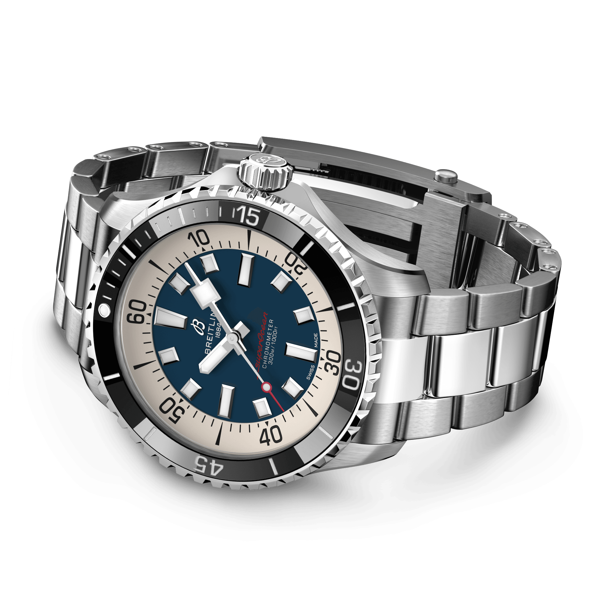 A17376211C1A1 Breitling Superocean Automatic 44 blå länk