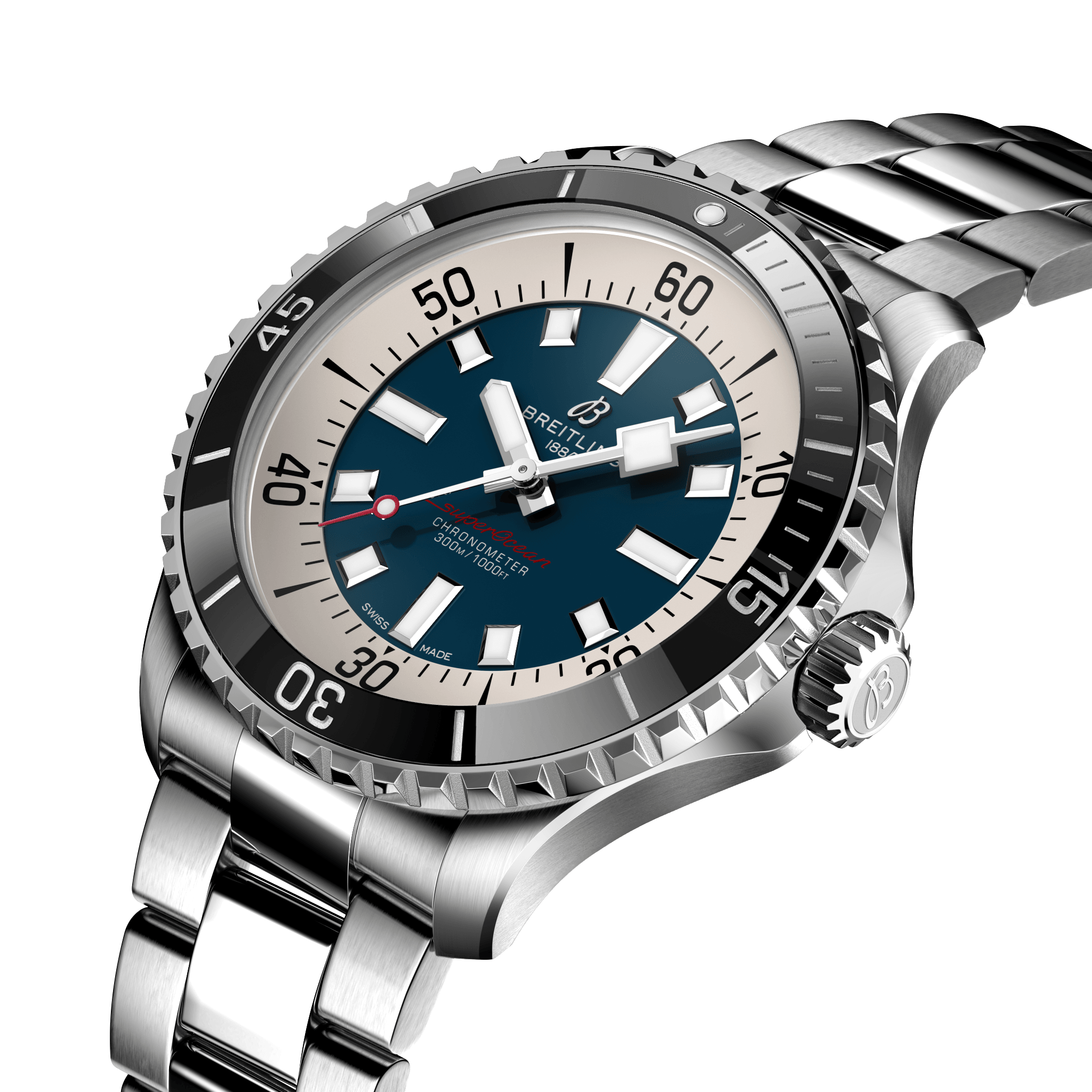 A17376211C1A1 Breitling Superocean Automatic 44 blå länk