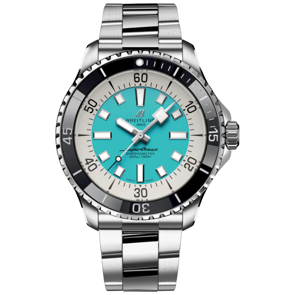 A17376211L2A1 Breitling Superocean Automatic 44 turkos länk