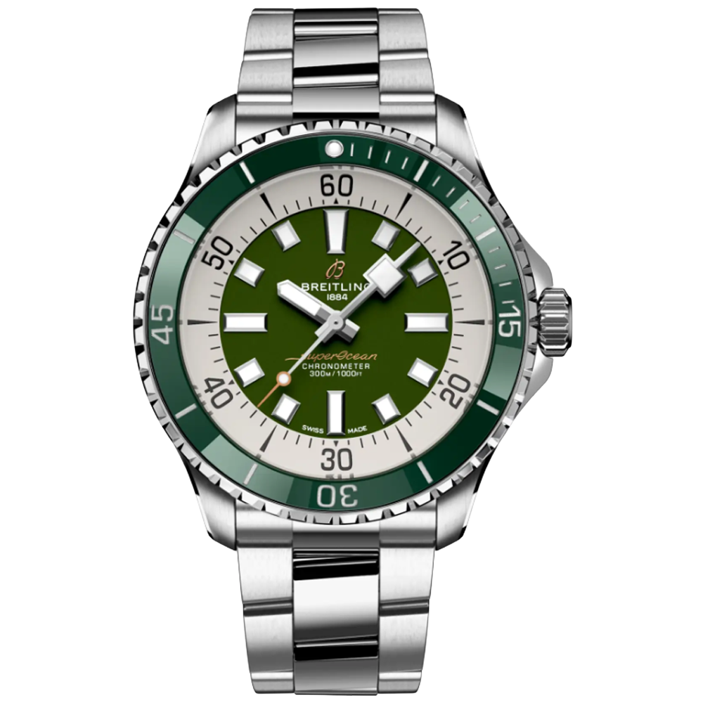 A17376A31L1A1 Breitling Superocean Automatic 44 grön länk