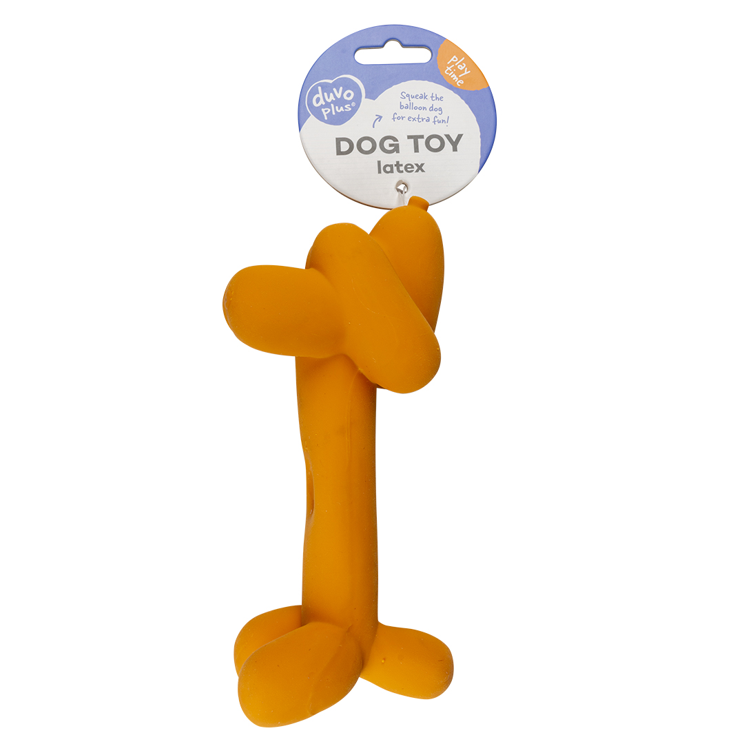 DuvoPlus Hundleksak Latex Ballongdjur Tax 18x5x8cm Orange - 2