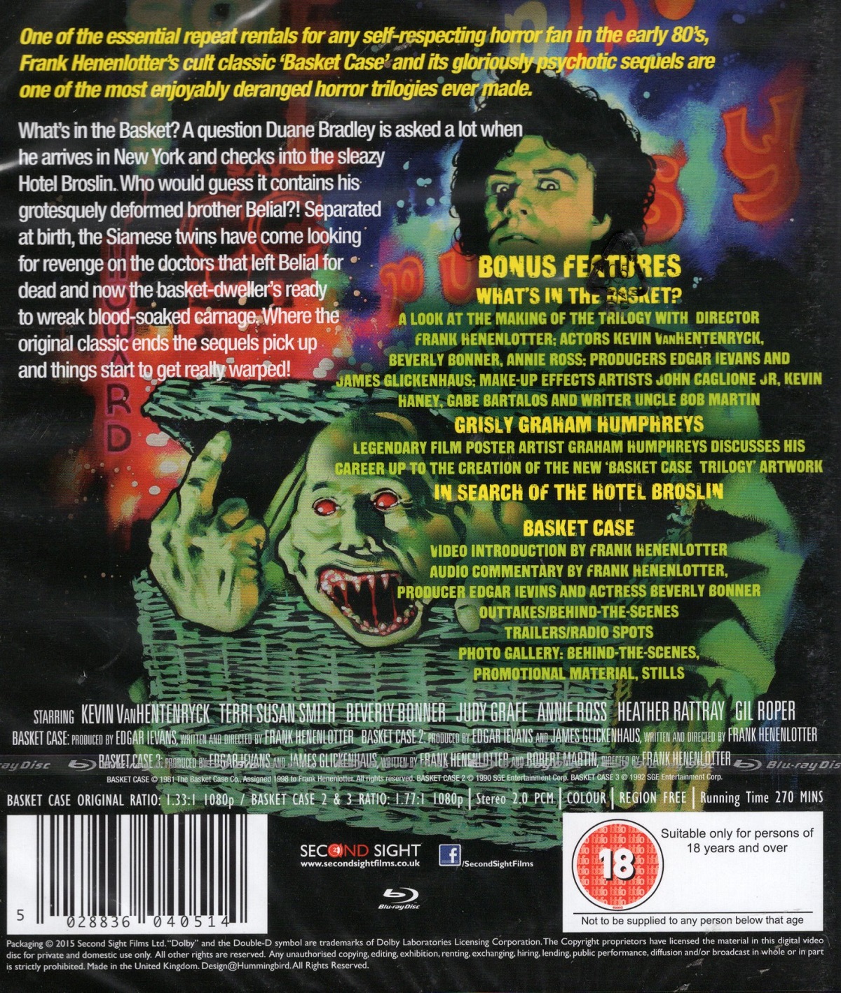 Basket Case - The Trilogy (ej svensk text) (Blu-ray) - 2