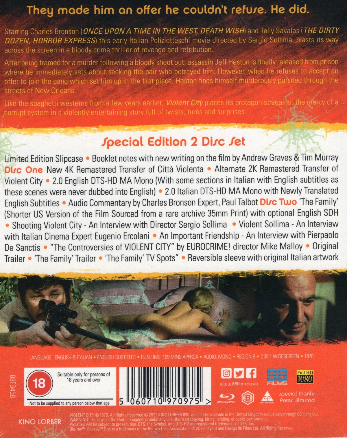 Violent City (Limited Edition) (2-disc) (ej svensk text) (Blu-ray) - 2