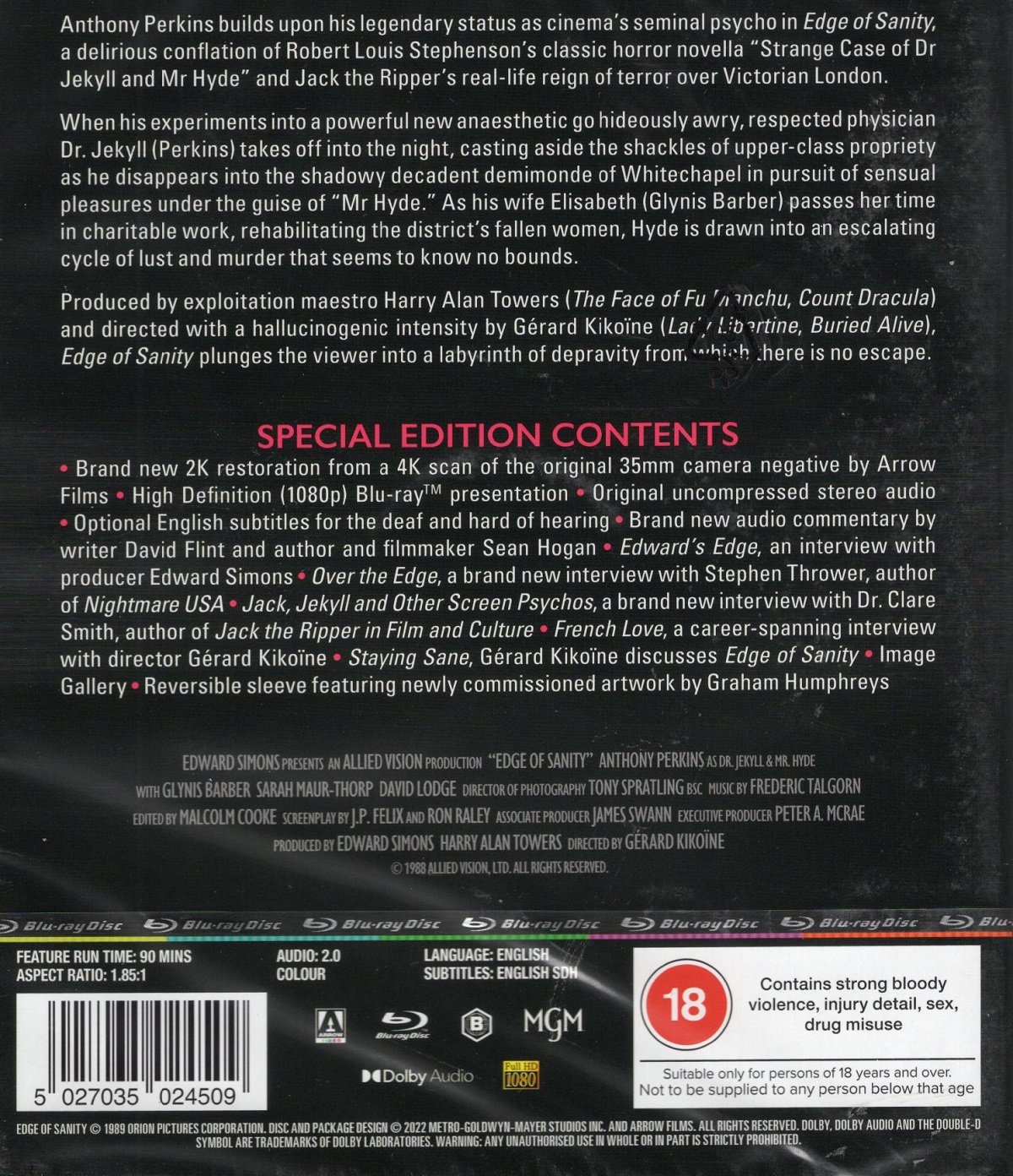 Edge of Sanity (ej svensk text) (Blu-ray) - 2