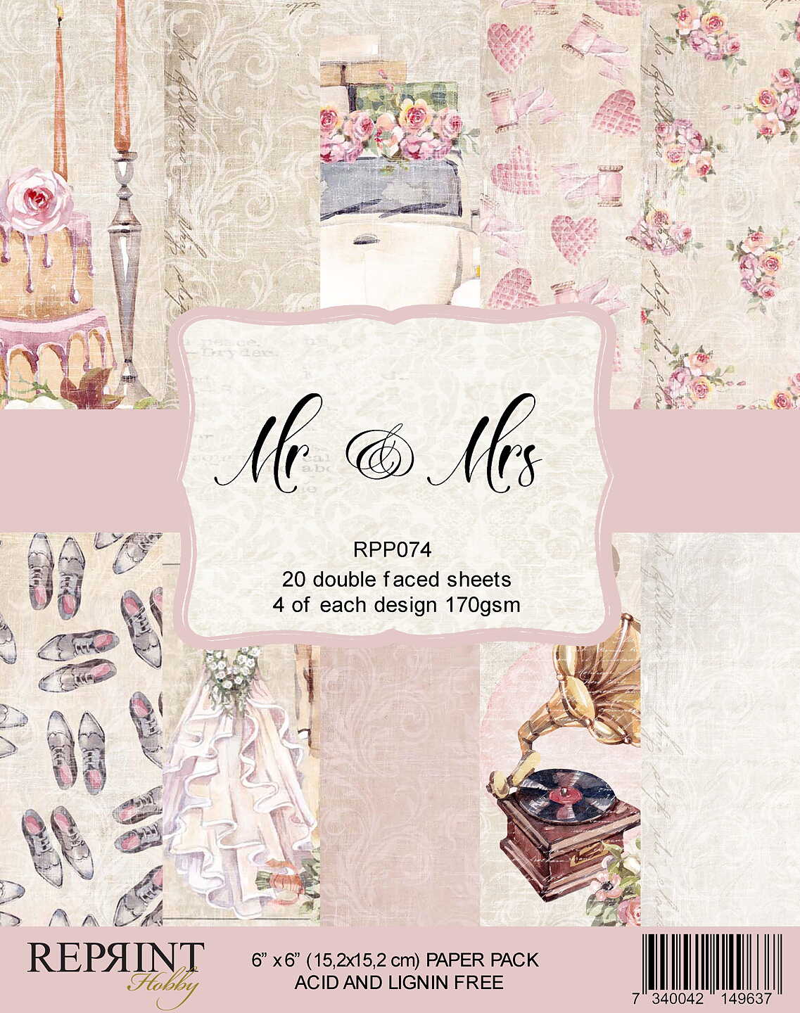 Reprint Mr & Mrs Collektion 6"x6"