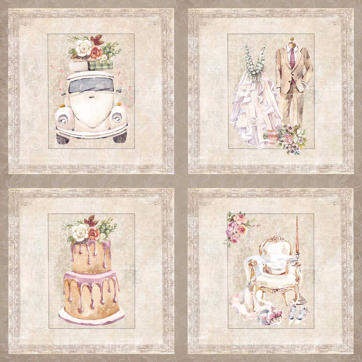 Reprint Mr & Mrs Collektion 6"x6" - 8