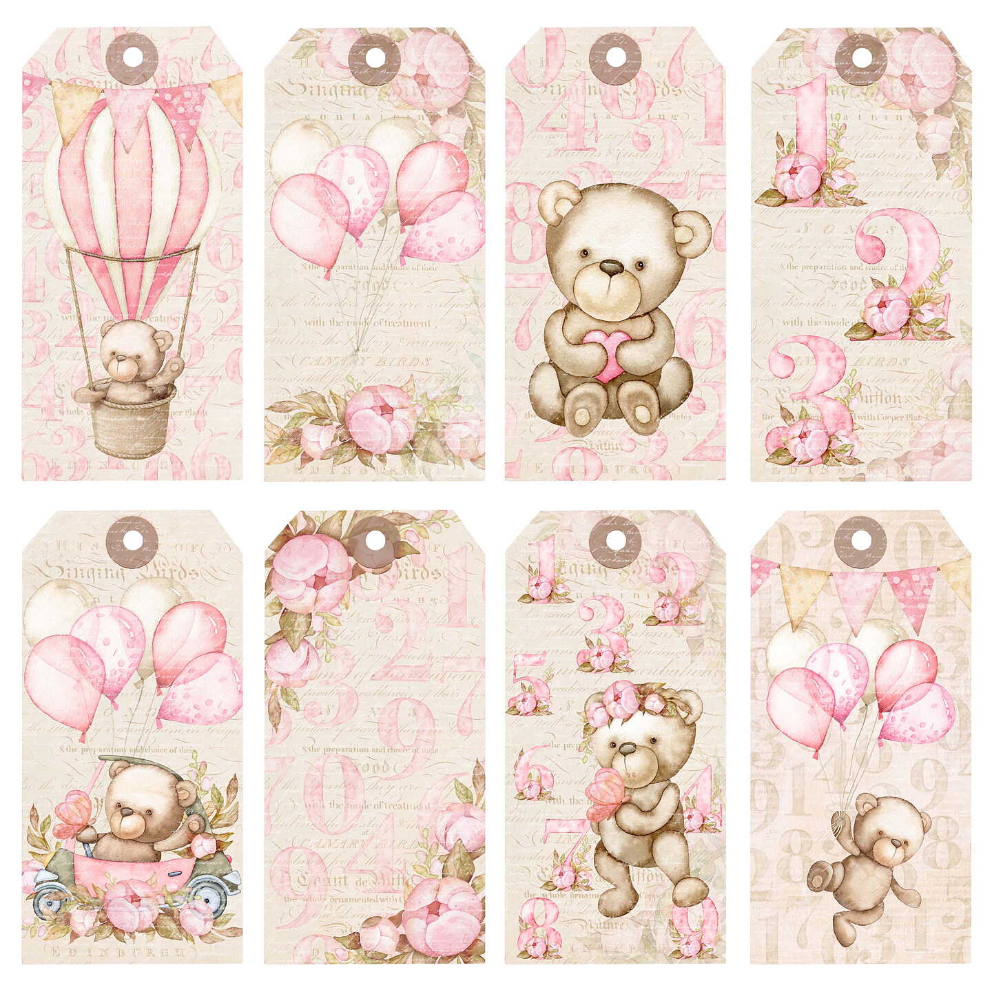 Reprint Teddy Girl Collektion 6"x6" - 10