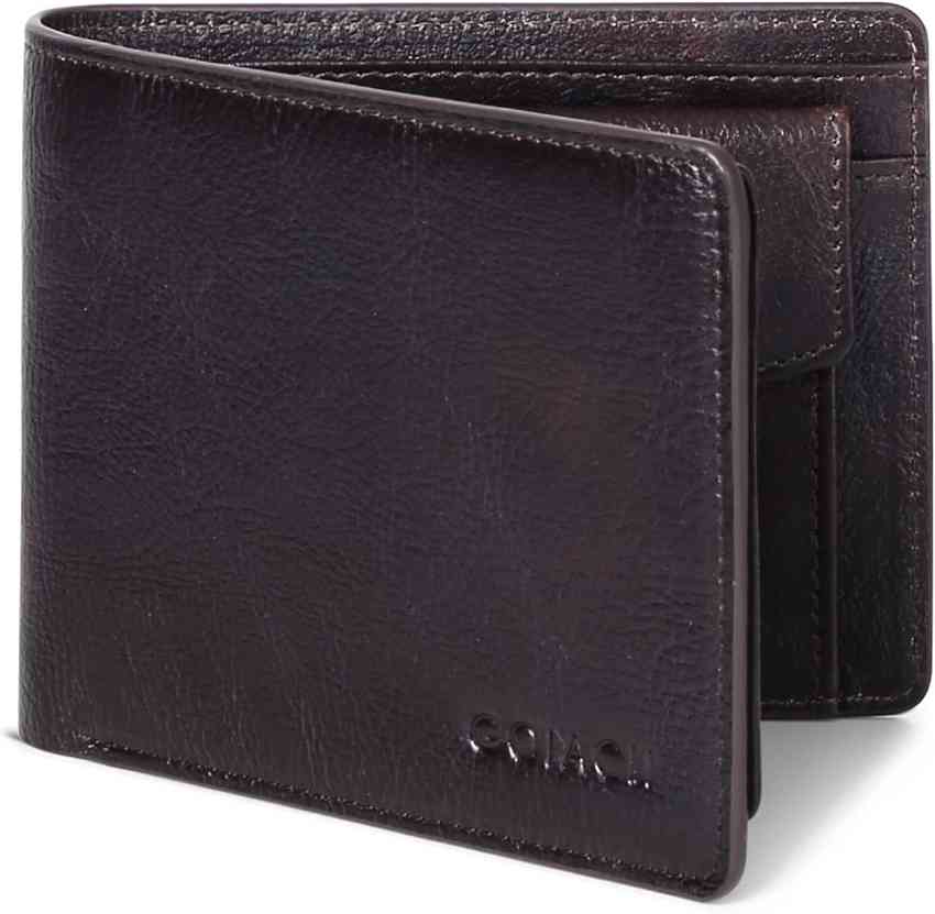 Men's wallets genuine leather RFID-blocking with coin pocket