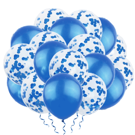 Ballongbukett | 20-pack | Blå