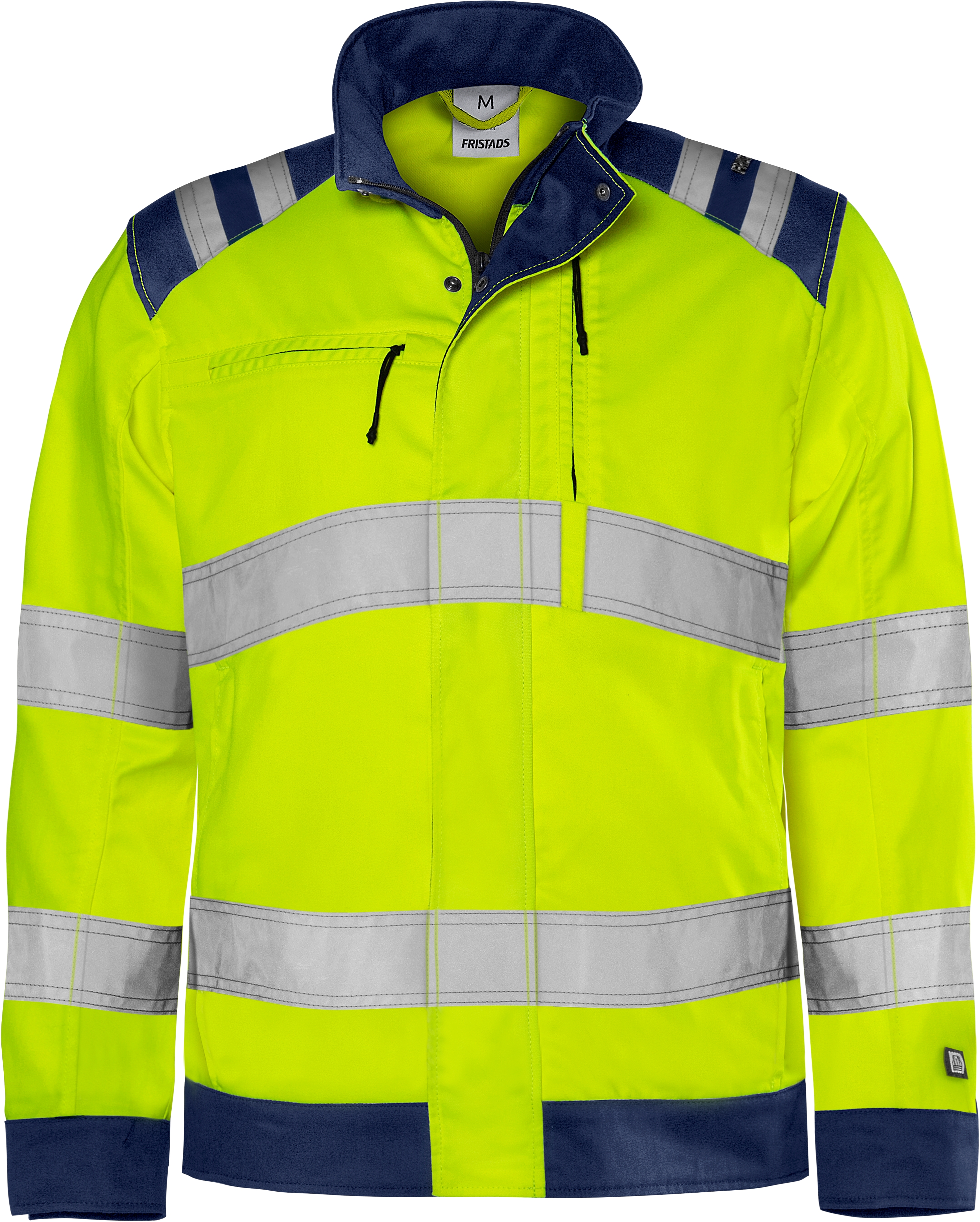 Miljödeklarerad varseljacka av återvunnen polyester och ekologisk bomull. Lätt och slitstark arbetsjacka med praktiska fickor. Har EPD (Environmental Product Declaration). Koncept: Trofta