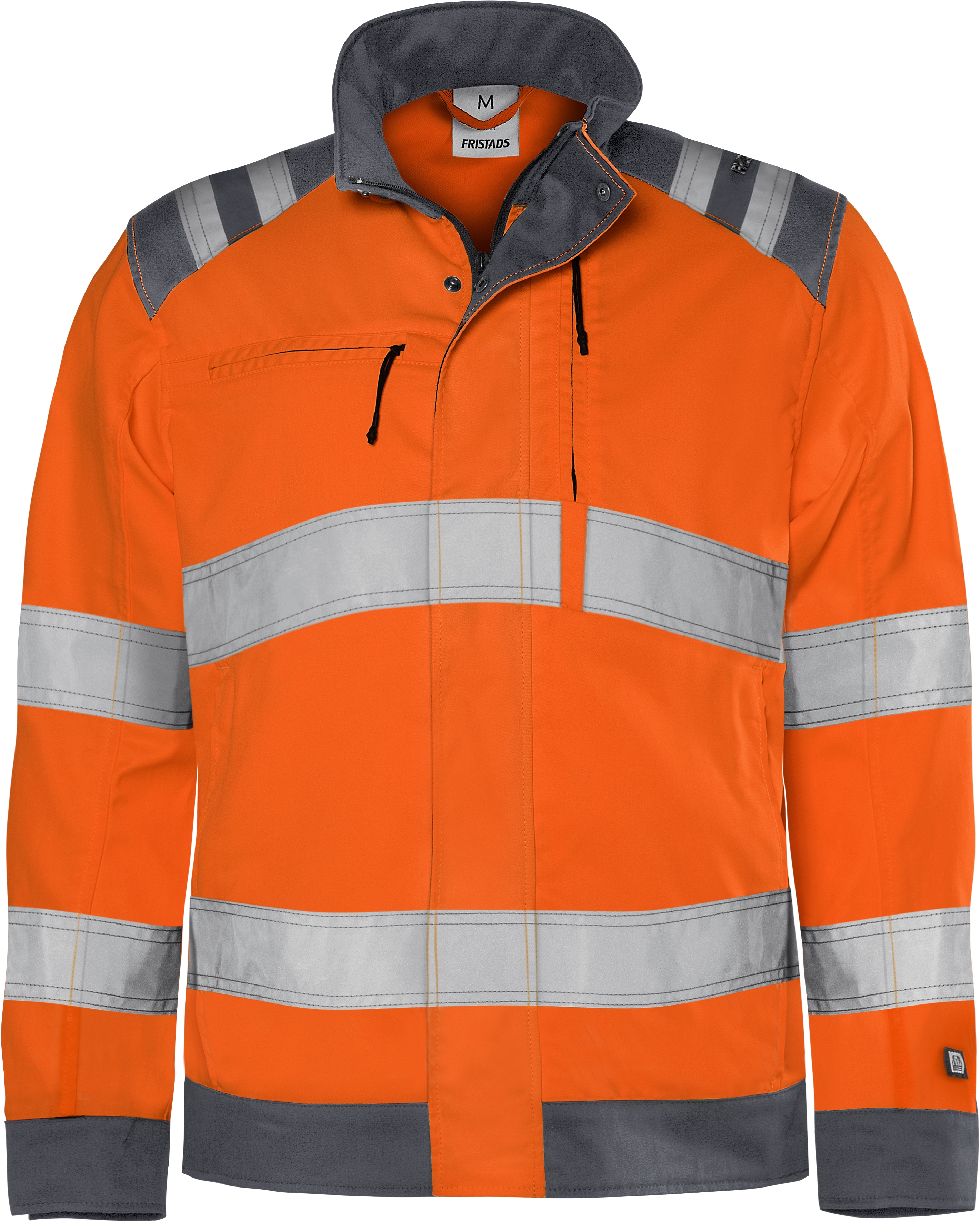 Miljödeklarerad varseljacka av återvunnen polyester och ekologisk bomull. Lätt och slitstark arbetsjacka med praktiska fickor. Har EPD (Environmental Product Declaration). Koncept: Trofta - 3