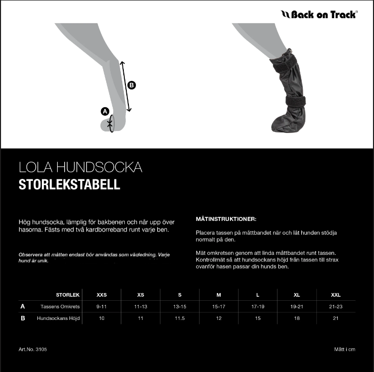 Back On Track Hundskor LOLA  (- xs, s, m, l ) - 7
