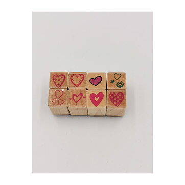 Rubber Stamps Second Hand - Mixed Hearts
