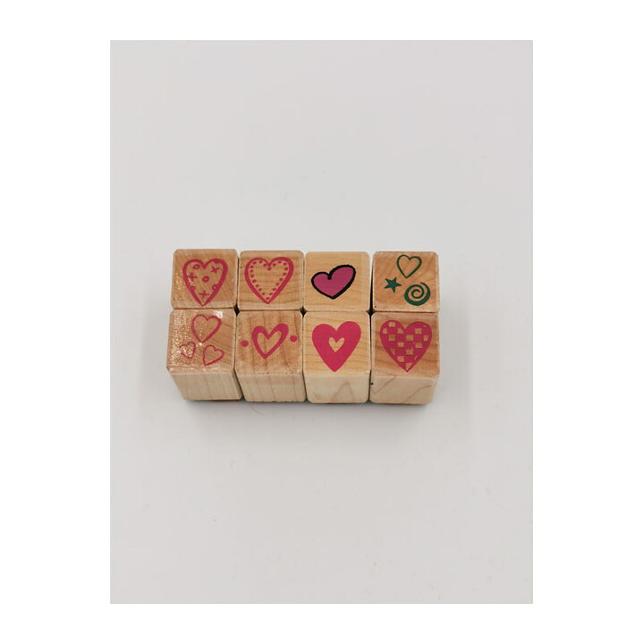 Rubber Stamps Second Hand - Mixed Hearts