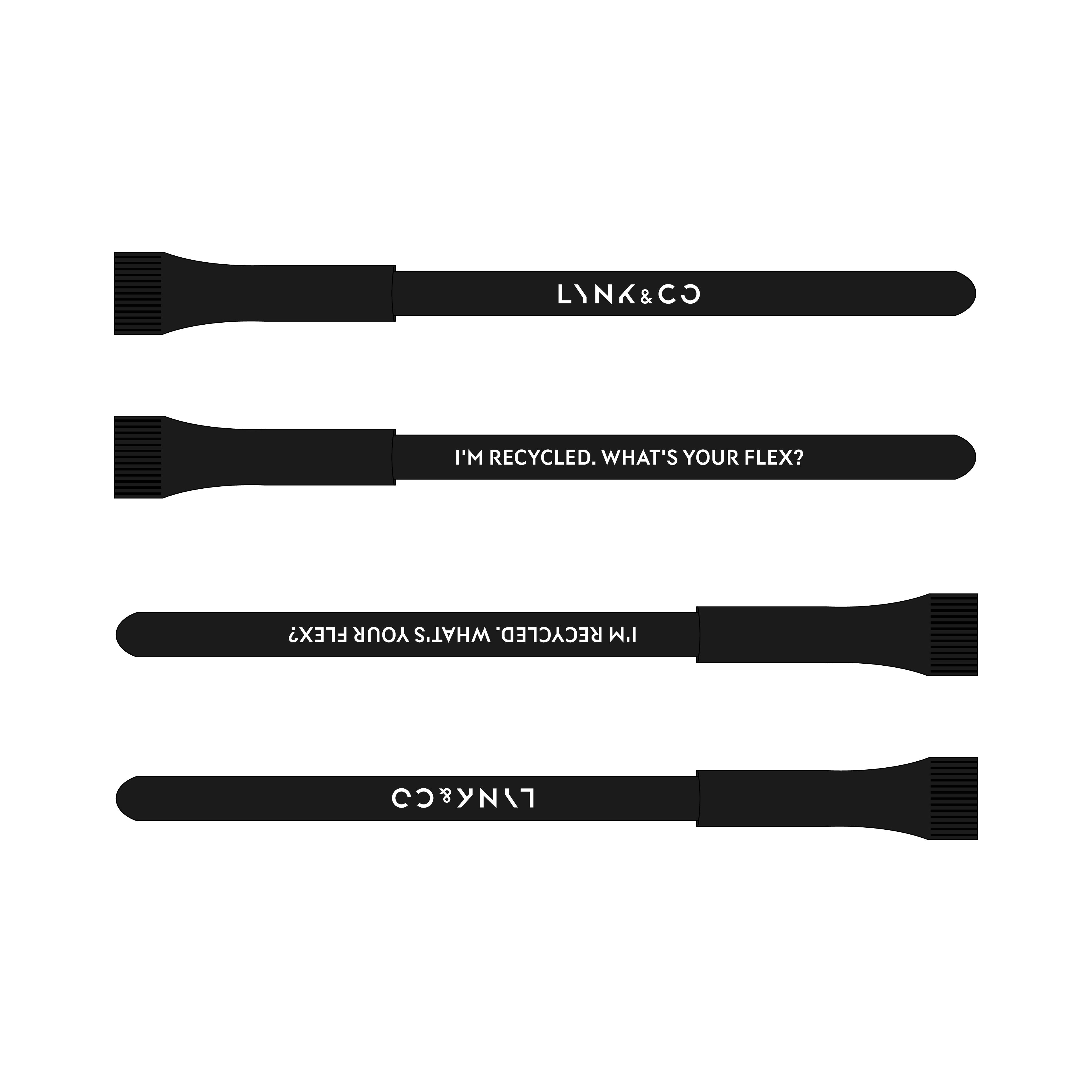 Pen made of recycled paper 100- pack 