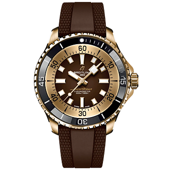 N17376201Q1S1 Breitling Superocean Automatic 44 brons gummiband