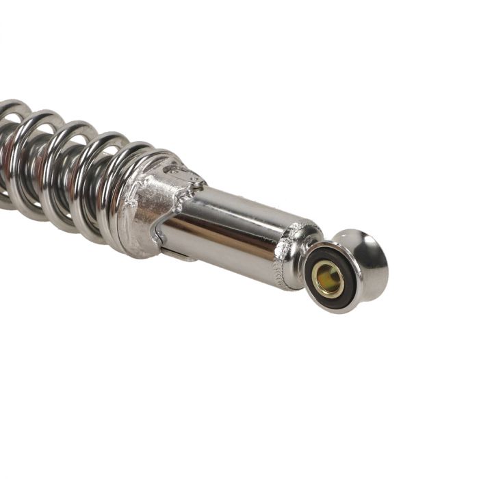 Støddæmper 280 mm, justerbar hårdhed, 10 mm huller i top og bund. Forkromet - 4