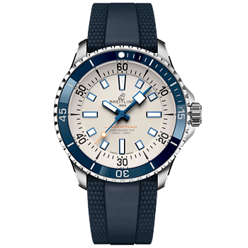 A17375E1G1S1 Breitling Superocean Automatic 42 vit gummiband 