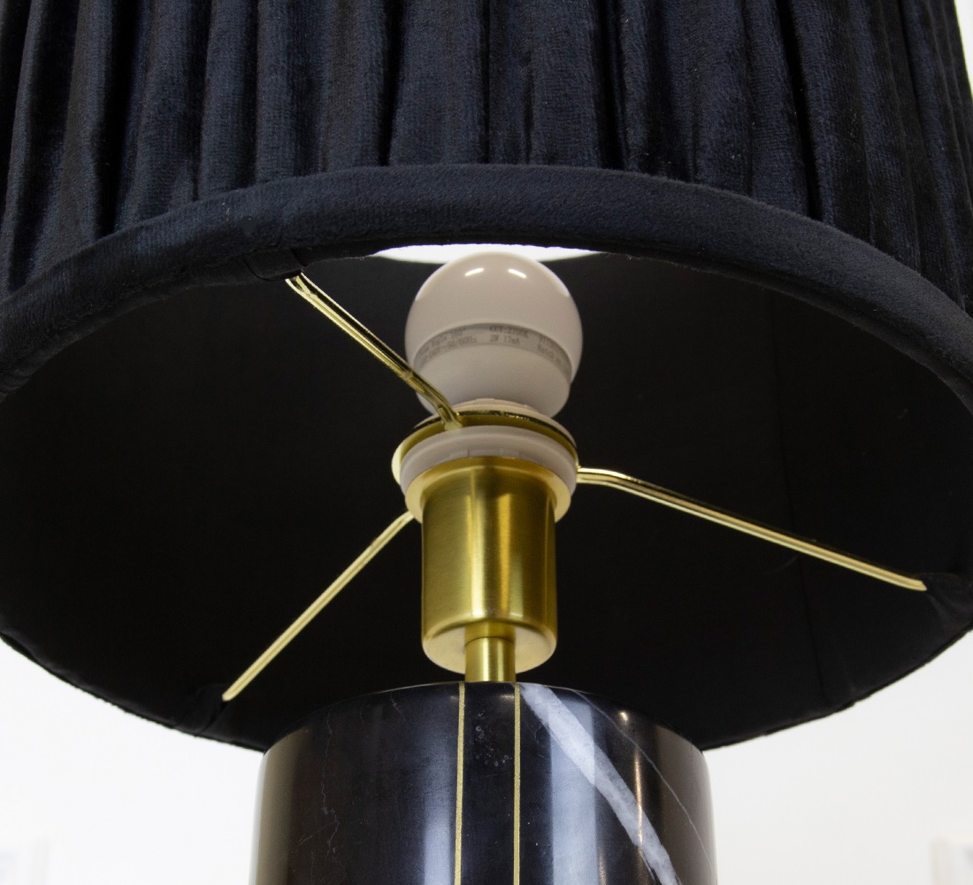 Alma lampa Nero marquina marmor - Schangtil Design