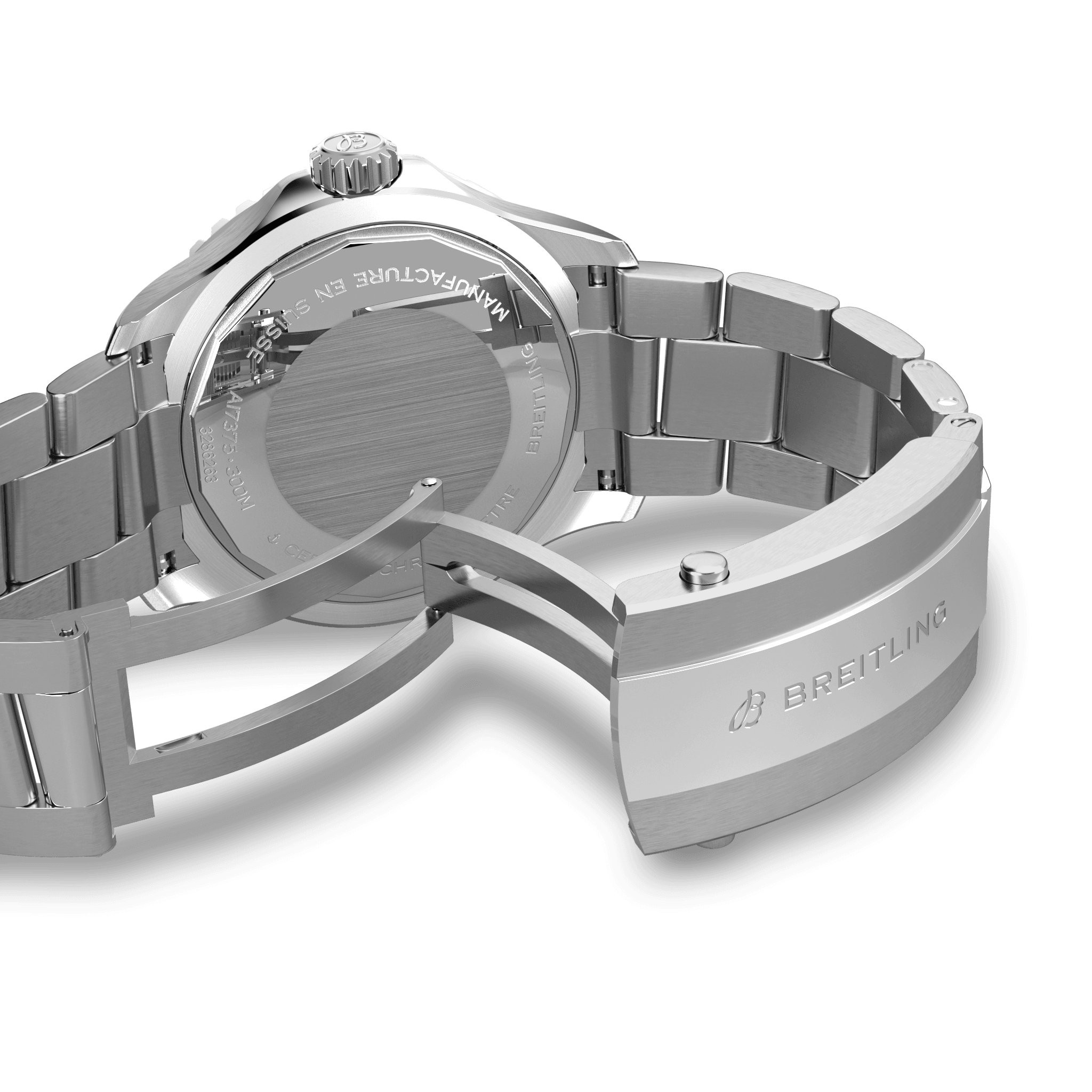 A17375E71C1A1 Breitling Superocean Automatic 42 blå länk