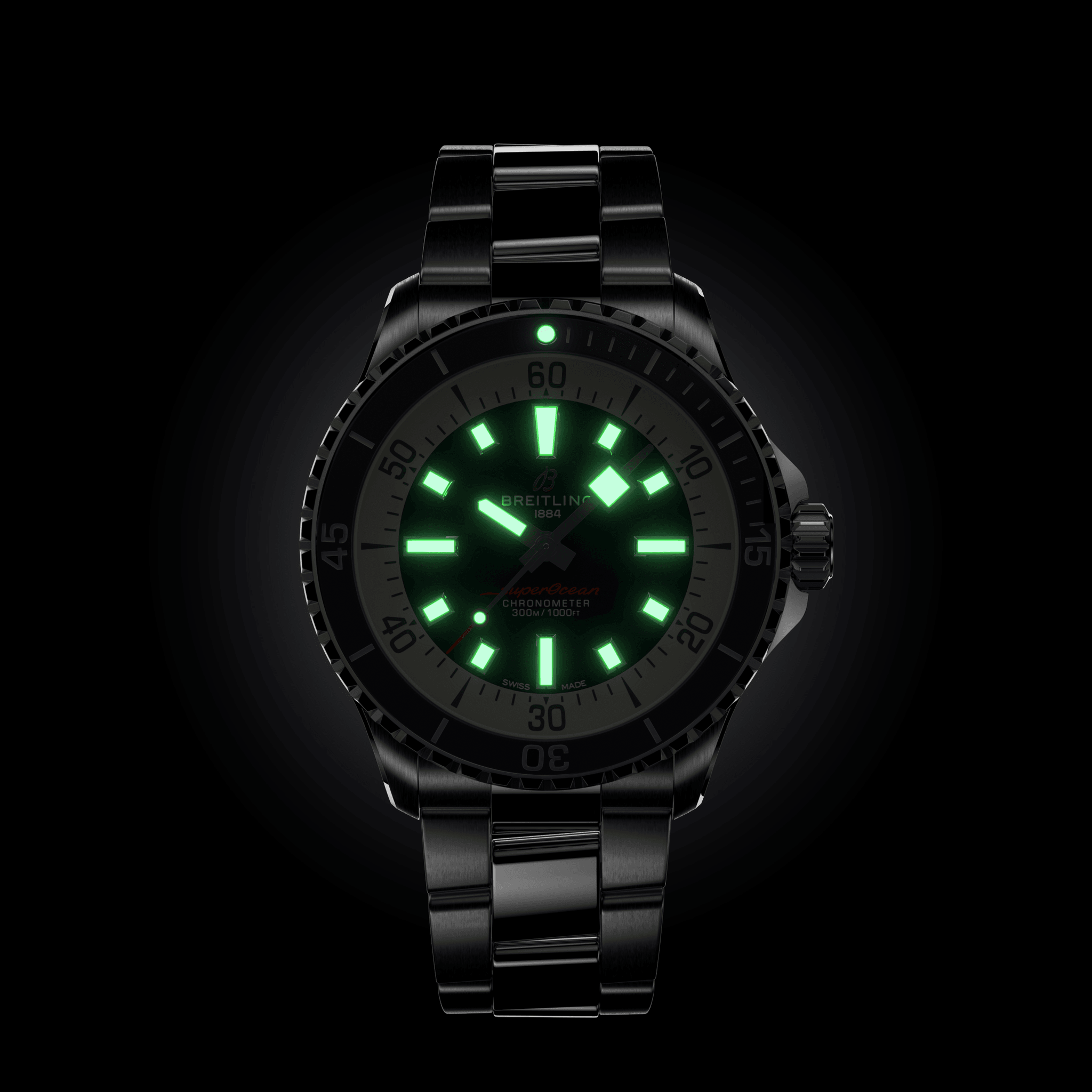 A17375E71C1A1 Breitling Superocean Automatic 42 blå länk