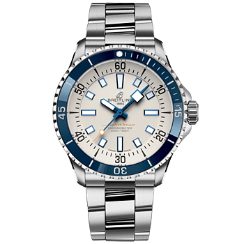 A17375E71G1A1 Breitling Superocean Automatic 42 vit länk