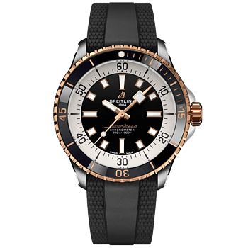U17375211B1S1 Breitling Superocean Automatic 42 svart stål och 18 k roséguld