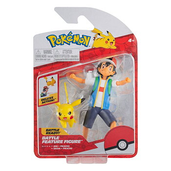 Pokemon Battle Feature Figures Ash & Pikachu 11cm