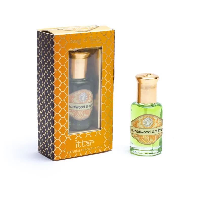 Sandalträ  Vetiver Ayurveda Parfym Olja - Song Of India 10ml