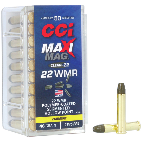 CCI 22 WMR MAXI-MAG SHP 46 grain