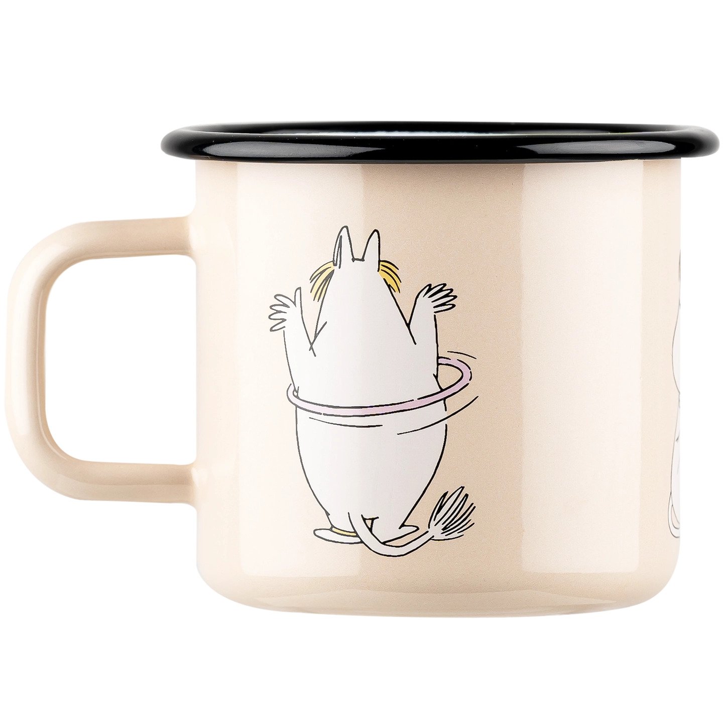 Moomin enamel mug 3,7 dl - Snorkmaiden, beige - 3
