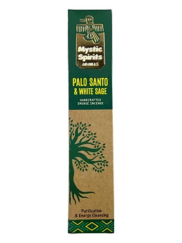 Mystic Spirits -   Palo Santo and White sage and/ Palo Santo och  Vit Salvia  8 Sticks (25g) - Grön pack