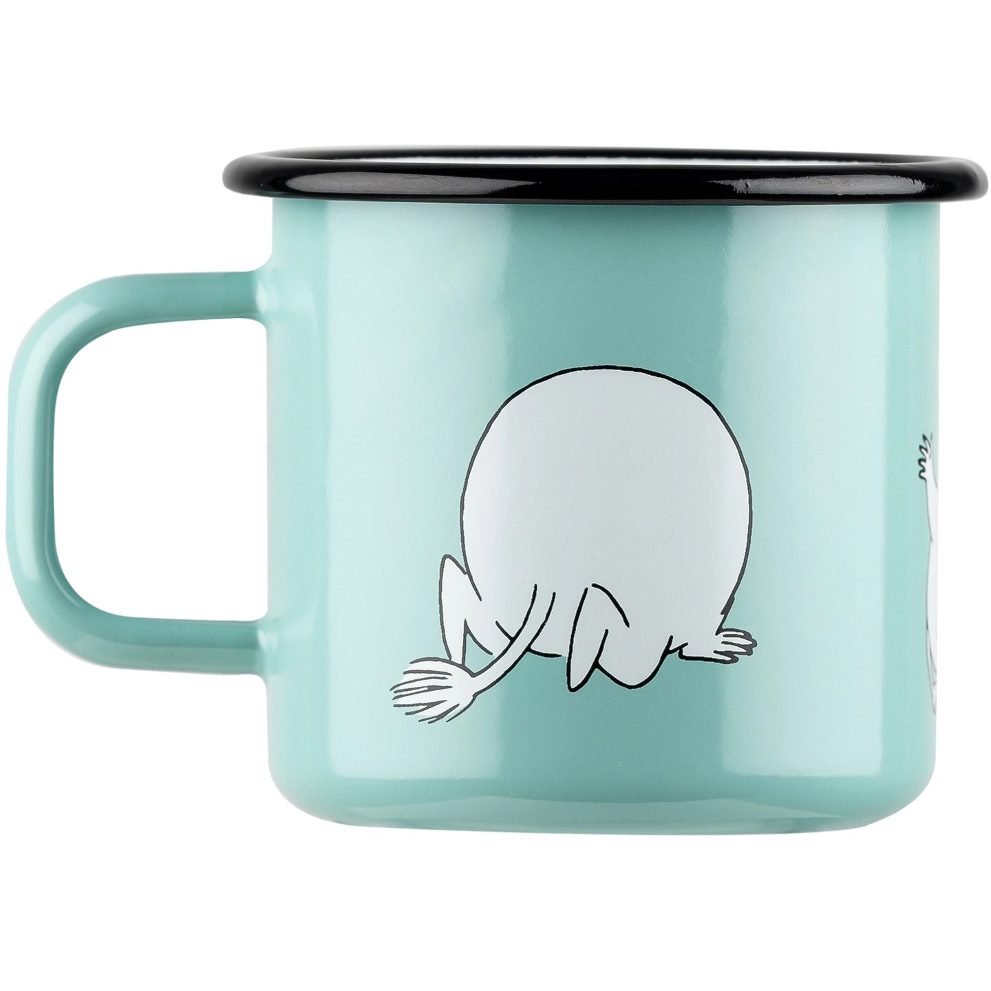 Mumin emaljmugg 3,7 dl - Mumintrollet, mintgrön - 3