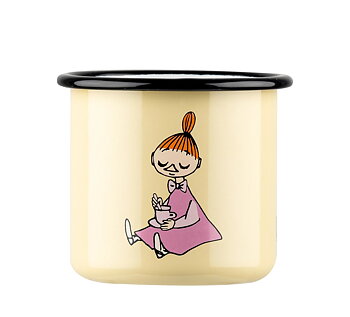 Moomin enamel mug 3,7 dl - Mymble, yellow