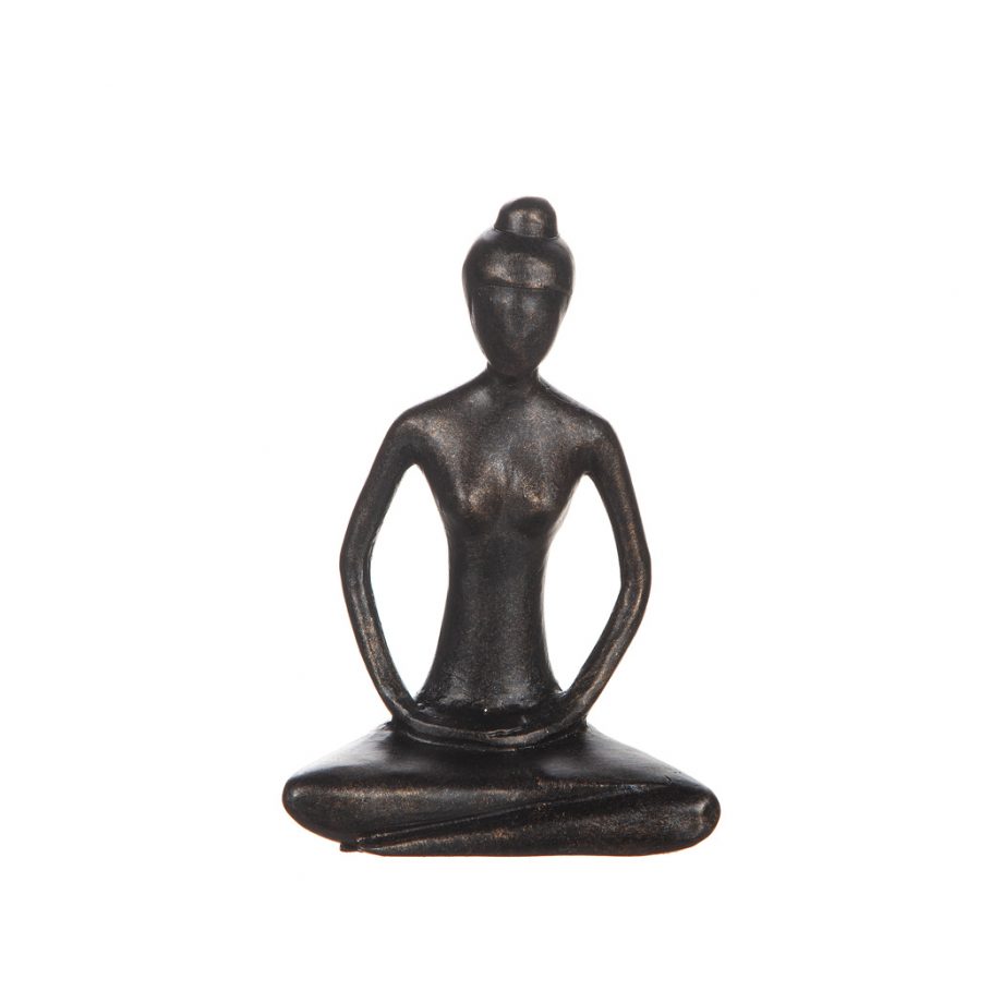Yogakvinna 17 cm, händer i knä - 3