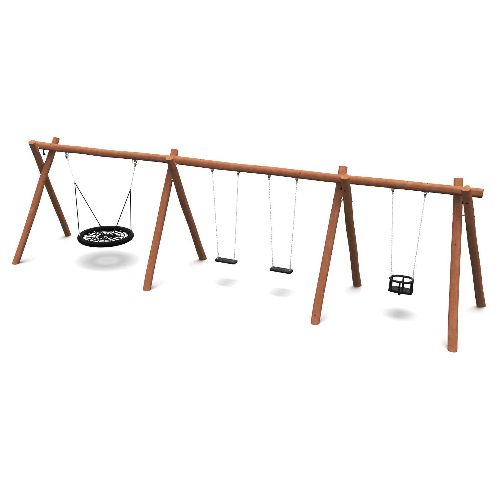 Robiniahuske 2,5 seksjoner, fuglerede, standard og baby - 3