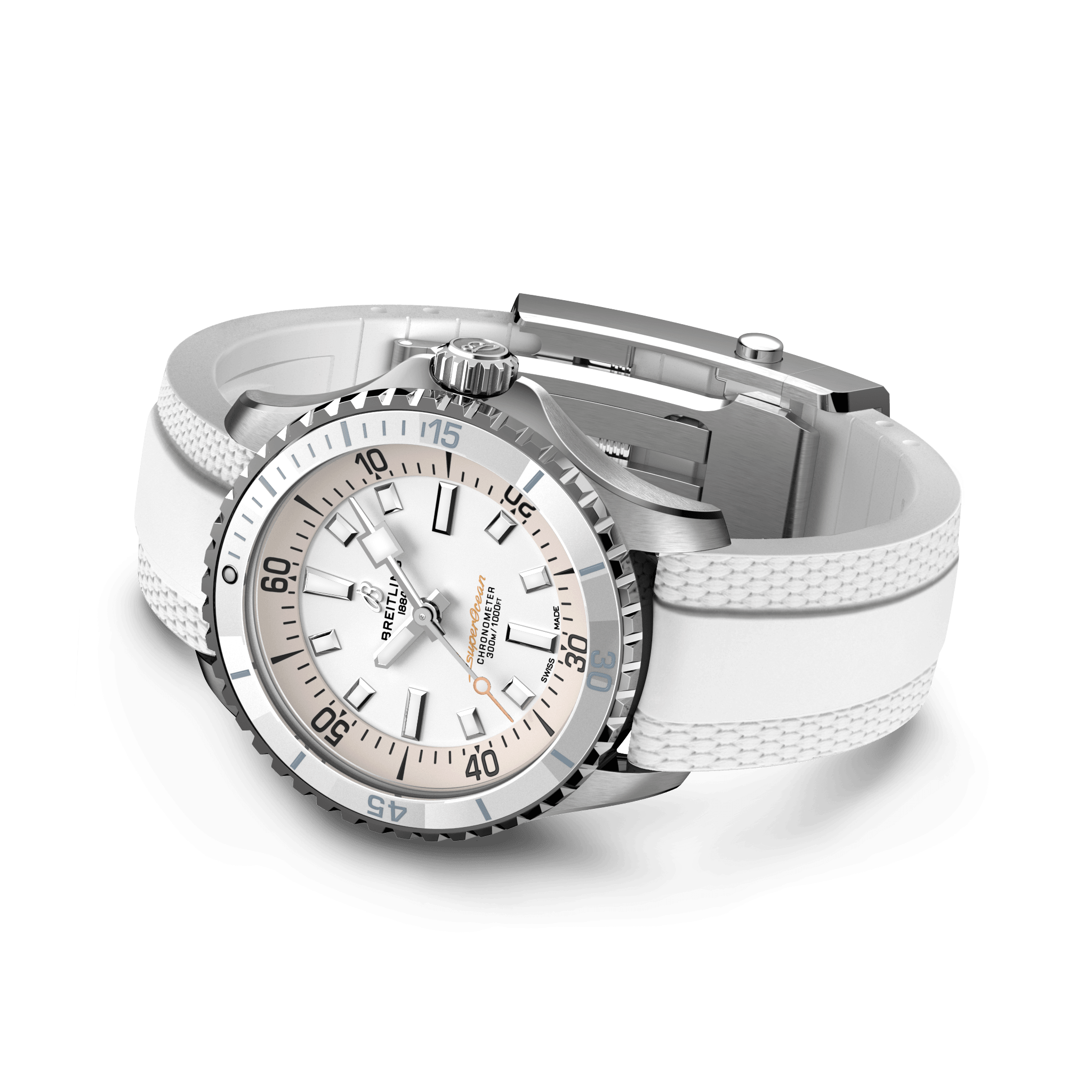 A17377211A1S1 Breitling Superocean Automatic 36 vit gummiband